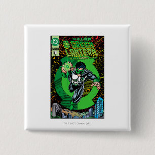 Badge Carré 5 Cm Lanterne verte - elle toute commence ici