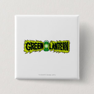 Badge Carré 5 Cm Lanterne verte - lanterne rougeoyante 2