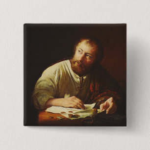 Badge Carré 5 Cm L'Appel de l'apôtre Matthieu