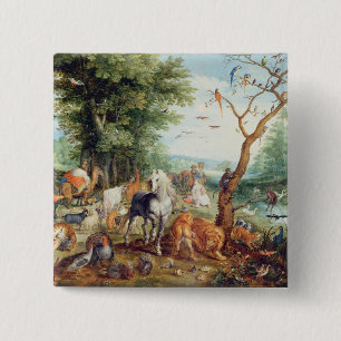 Badge Carré 5 Cm L'arche de Noé