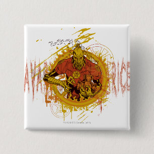 Badge Carré 5 Cm Larfleeze - Agent Orange 14