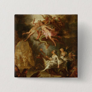 Badge Carré 5 Cm L'arrivée au sabbat
