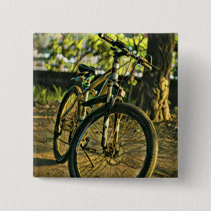 Badge Carré 5 Cm L'artisanat du vélo