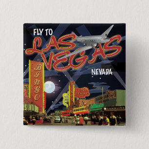 Badge Carré 5 Cm Las Vegas
