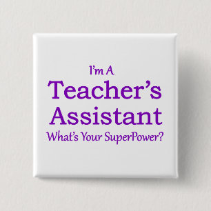 Badge Carré 5 Cm L'assistant du professeur