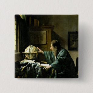 Badge Carré 5 Cm L'astronome, 1668