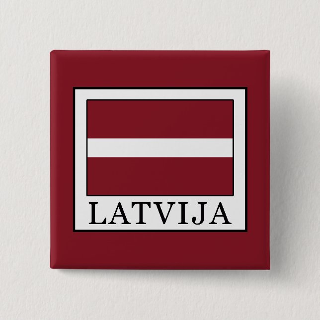 Badge Carré 5 Cm Latvija (Devant)