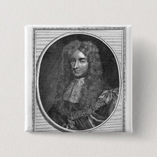 Badge Carré 5 Cm Laurence Hyde, ęr comte de Rochester