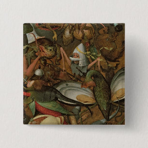Badge Carré 5 Cm L'automne des anges rebelles, 1562