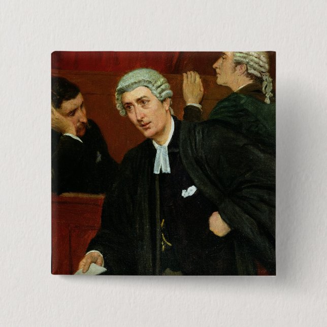 Badge Carré 5 Cm L'avocat (Devant)