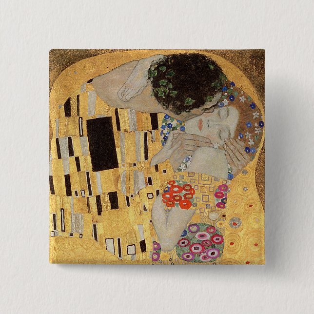 Badge Carré 5 Cm Le baiser, 1907-08 2 (Devant)