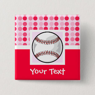 Badge Carré 5 Cm Le base-ball mignon