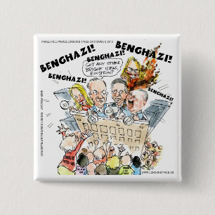 Badge Carré 5 Cm Le Benghazi Shuffle Drôle