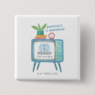 Badge Carré 5 Cm Le bonheur c'est de regarder FRIENDS™