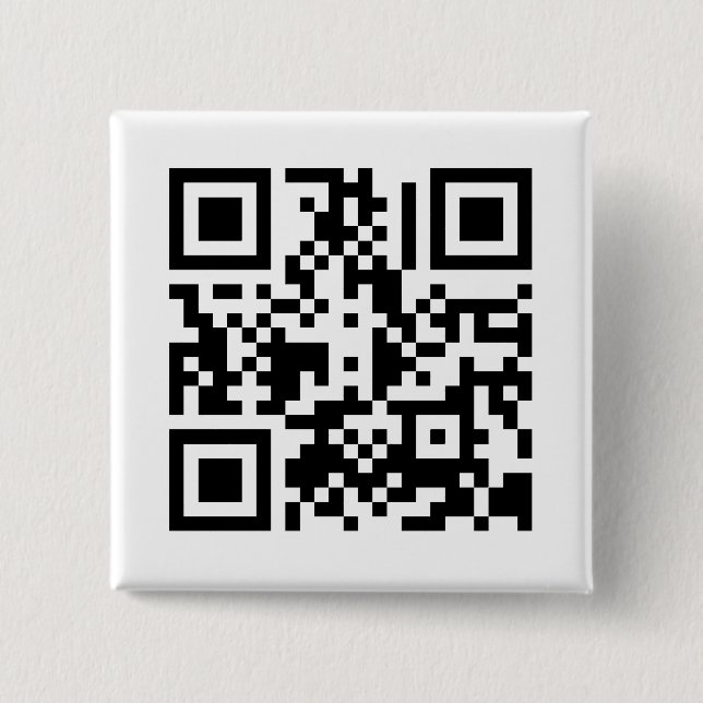 Badge Carré 5 Cm Le bouton du cube | en QR (Devant)