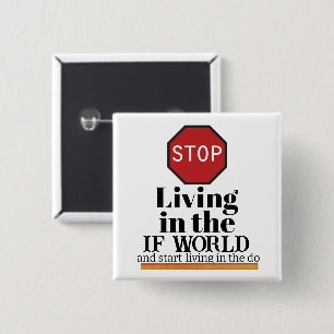 Badge Carré 5 Cm Le bouton du monde SI