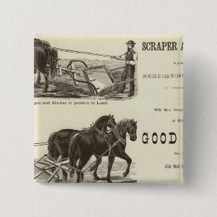 Badge Carré 5 Cm Le Chicago Scraper et Ditcher