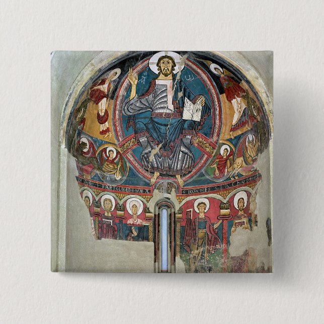 Badge Carré 5 Cm Le Christ dans la gloire 2 (Devant)