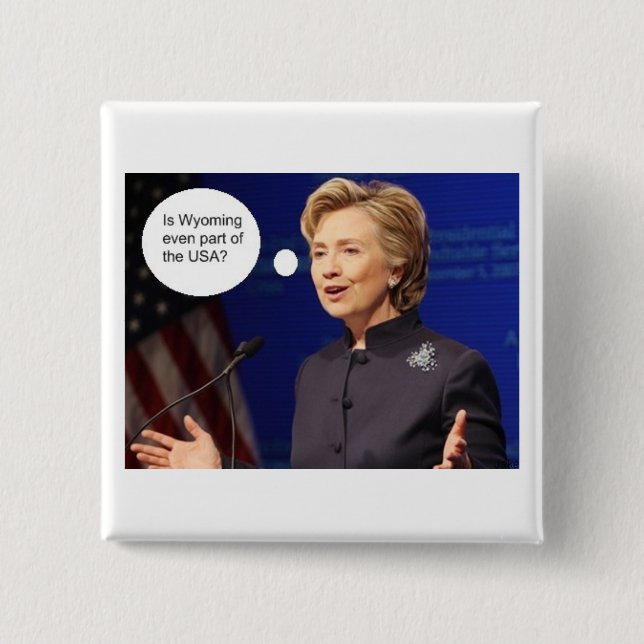 Badge Carré 5 Cm Le Clinton-Wyoming (Devant)