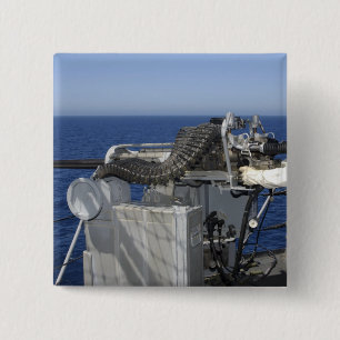 Badge Carré 5 Cm Le compagnon d'un artilleur de marine des USA