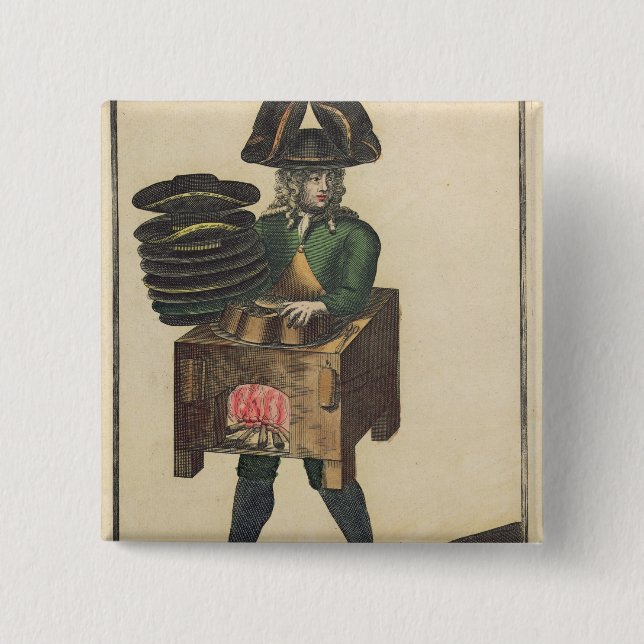 Badge Carré 5 Cm Le costume de la modiste (Devant)