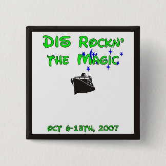 Badge Carré 5 Cm le DIS embarque pin14-customize celui-ci !