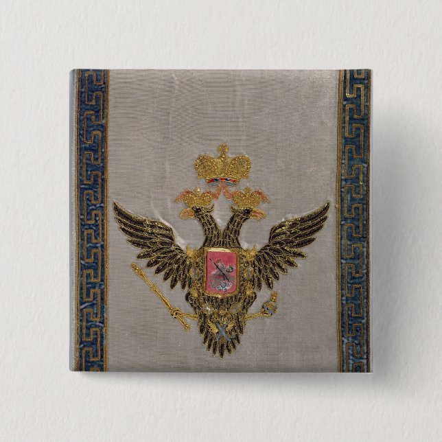 Badge Carré 5 Cm Le Family impérial russe (Devant)