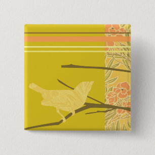 Badge Carré 5 Cm Le fond de conception de l'inséparable 2