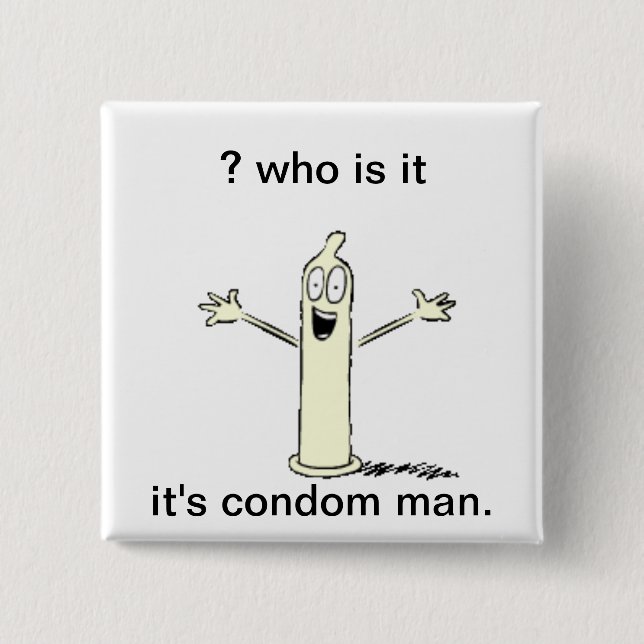 Badge Carré 5 Cm le fond de visite (Devant)