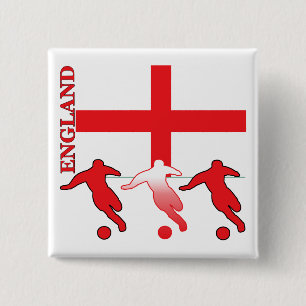 Badge Carré 5 Cm Le football Angleterre