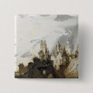 Badge Carré 5 Cm Le Gai Chateau