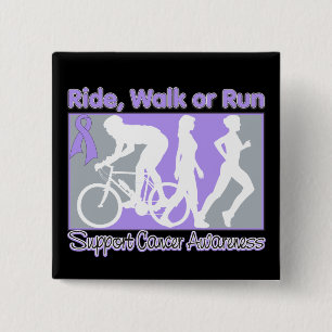 Badge Carré 5 Cm Le Général Cancer Ride Walk Run