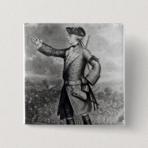 Badge Carré 5 Cm Le Général James Wolfe