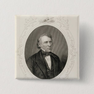 Badge Carré 5 Cm Le Général Zachary Taylor