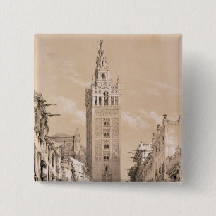 Badge Carré 5 Cm Le Giralda, Séville