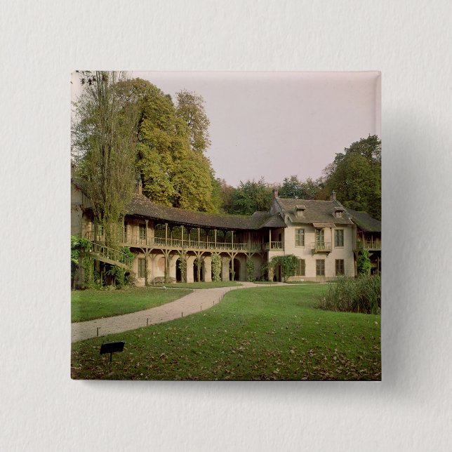 Badge Carré 5 Cm Le Hameau de Marie-Antoinette (Devant)