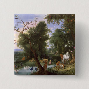 Badge Carré 5 Cm Le jardin d'Éden, 1659