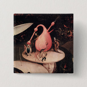 Badge Carré 5 Cm Le jardin des plaisirs terrestres 2