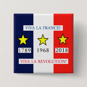 Badge Carré 5 Cm Le jaune investit 2018