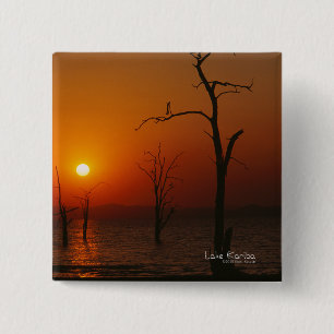 Badge Carré 5 Cm Le lac Kariba