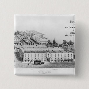 Badge Carré 5 Cm Le lotissement des travailleurs