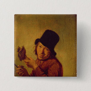 Badge Carré 5 Cm Le mangeur de jambon