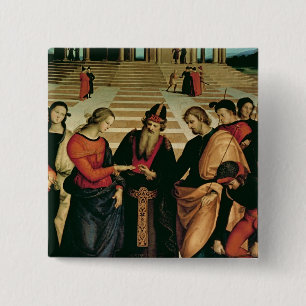 Badge Carré 5 Cm Le mariage de la Vierge, 1504
