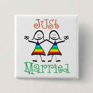 Badge Carré 5 Cm Le mariage lesbien préféré