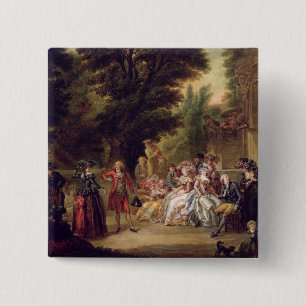 Badge Carré 5 Cm Le menuet sous le chêne, 1787