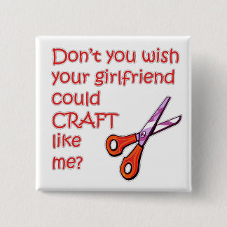 Badge Carré 5 Cm Le métier m'aiment me boutonner