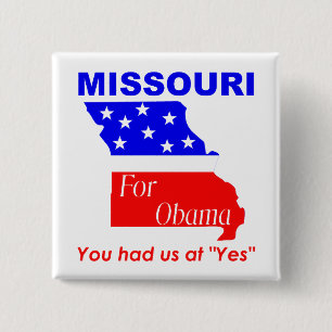 Badge Carré 5 Cm Le Missouri pour Obama