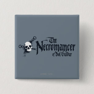 Badge Carré 5 Cm Le nom de Necromancer