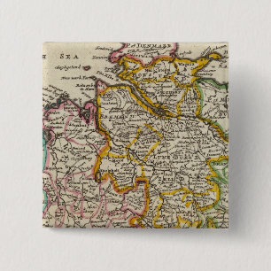 Badge Carré 5 Cm Le nord-ouest de l'Allemagne