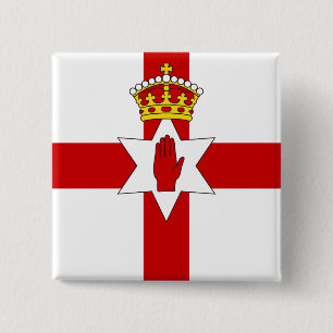 Badge Carré 5 Cm Le Norther Irlande Ulster diminuent